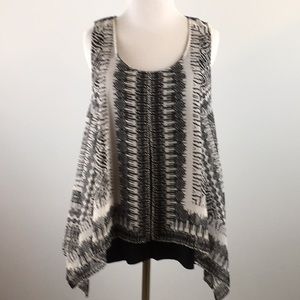 ABStudio Black & white tunic